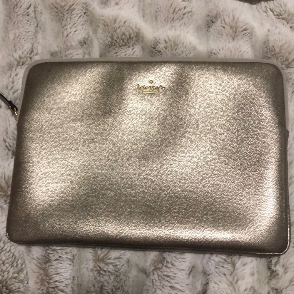 Silver Kate Spade Laptop Case